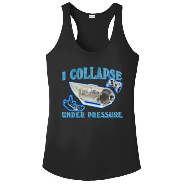 I Collapse Under Pressure Oceangate Ladies PosiCharge Competitor Racerback Tank