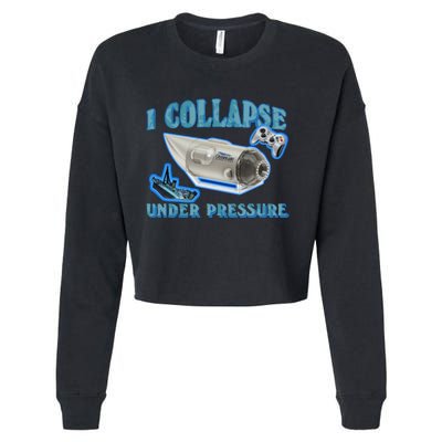 I Collapse Under Pressure Oceangate Cropped Pullover Crew