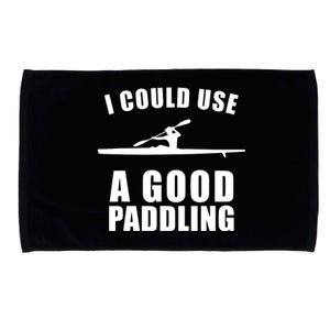 I Could Use A Good Paddling Funny Kayak Microfiber Hand Towel