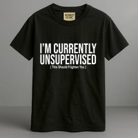 Im Currently Unsupervised This Should Frighten You Funny Garment-Dyed Heavyweight T-Shirt