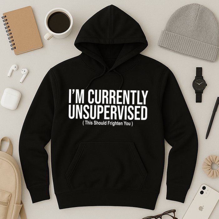 Im Currently Unsupervised This Should Frighten You Funny Hoodie