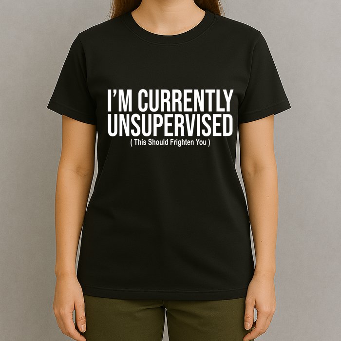 Im Currently Unsupervised This Should Frighten You Funny T-Shirt