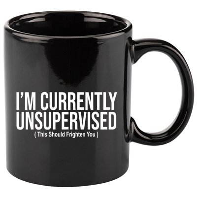 Im Currently Unsupervised This Should Frighten You Funny 11oz C Handle Ceramic Mug