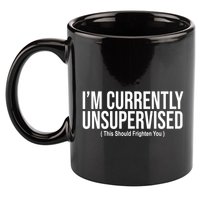 Im Currently Unsupervised This Should Frighten You Funny 11oz C Handle Ceramic Mug