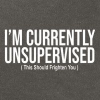 Im Currently Unsupervised This Should Frighten You Funny Cotton Canvas Backpack