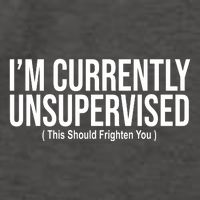 Im Currently Unsupervised This Should Frighten You Funny Vector Backpack