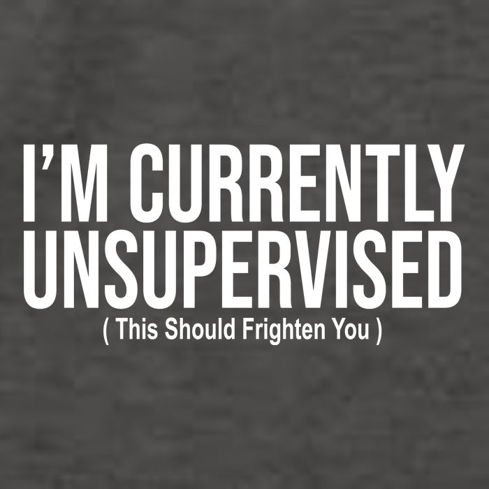 Im Currently Unsupervised This Should Frighten You Funny Vector Backpack