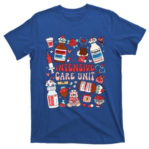 Intensive Care Unit Icu Nurse Happy ValentineS Day Retro T-Shirt