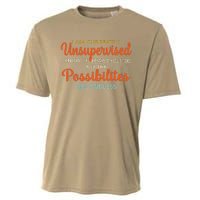 IM Currently Unsupervised But Possibilities Endless Funny Cooling Performance Crew T-Shirt