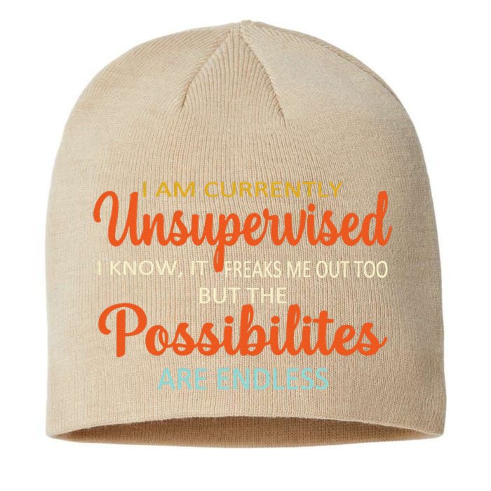 IM Currently Unsupervised But Possibilities Endless Funny Sustainable Beanie