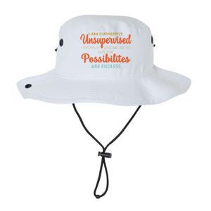 IM Currently Unsupervised But Possibilities Endless Funny Legacy Cool Fit Booney Bucket Hat