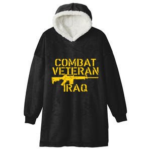 Iraq Combat Veteran Proud Hooded Wearable Blanket