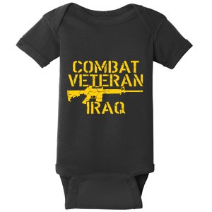 Iraq Combat Veteran Proud Baby Bodysuit