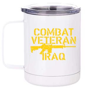 Iraq Combat Veteran Proud 12 oz Stainless Steel Tumbler Cup