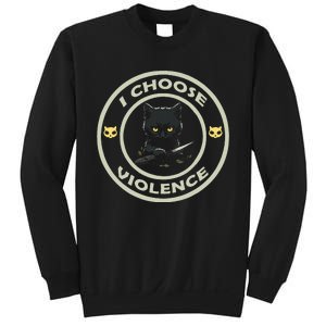 I Choose Violence Cat Funny Cat Loves Sweatshirt