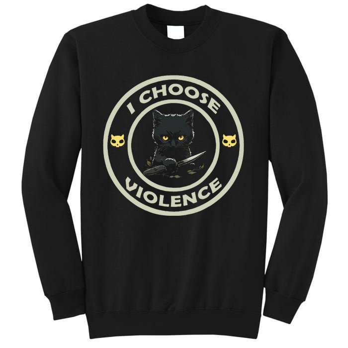 I Choose Violence Cat Funny Cat Loves Sweatshirt