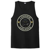 I Choose Violence Cat Funny Cat Loves PosiCharge Competitor Tank