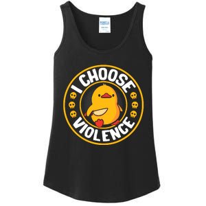 I Choose Violence Duck Ladies Essential Tank