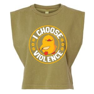 I Choose Violence Duck Garment-Dyed Women's Muscle Tee