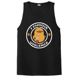 I Choose Violence Cute Duck PosiCharge Competitor Tank