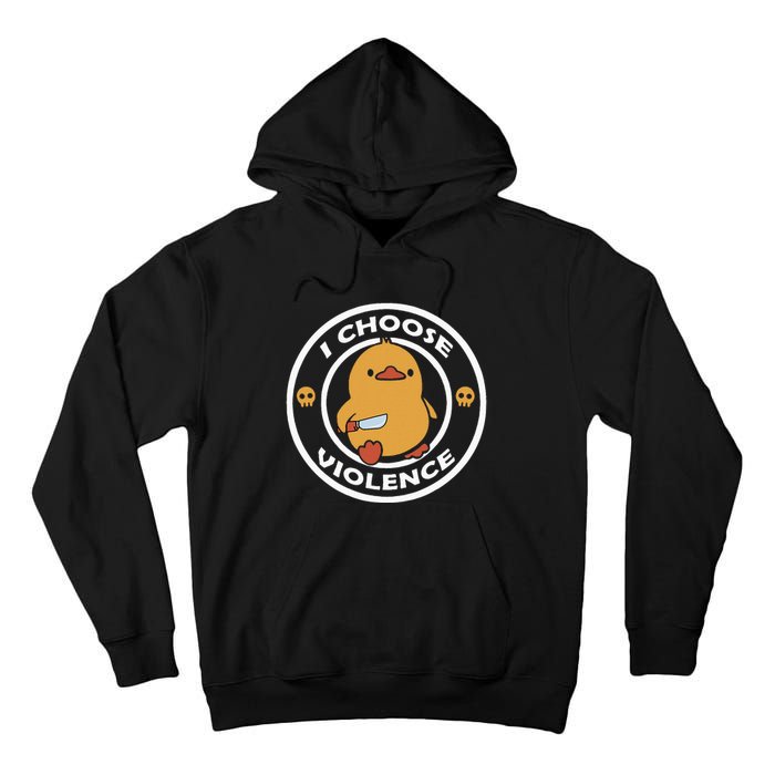 I Choose Violence Cute Duck Tall Hoodie