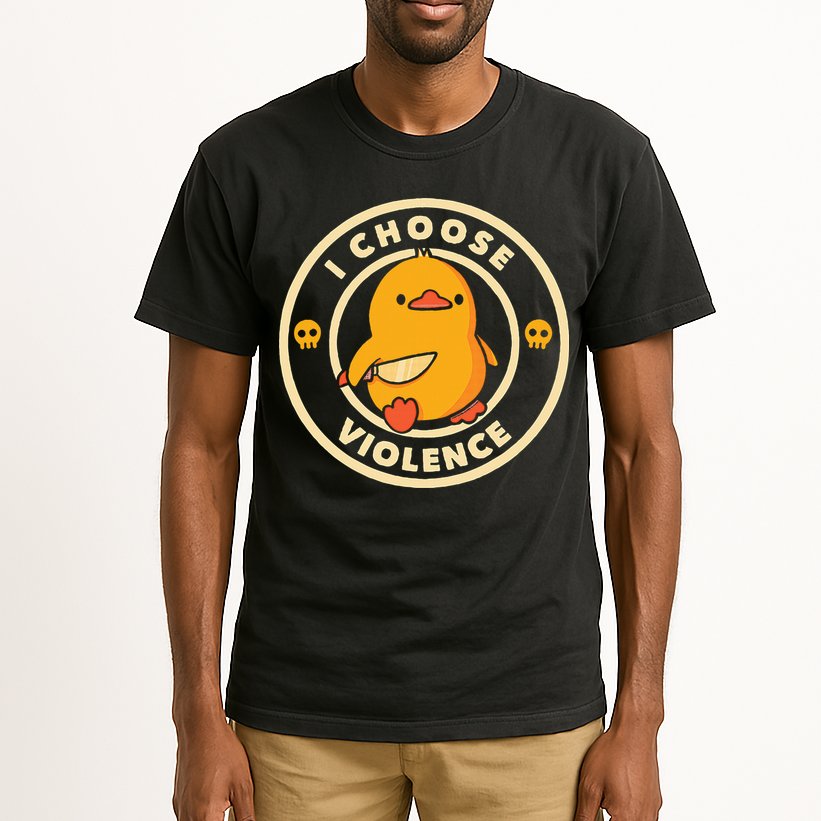 I Choose Violence Duck Tall T-Shirt