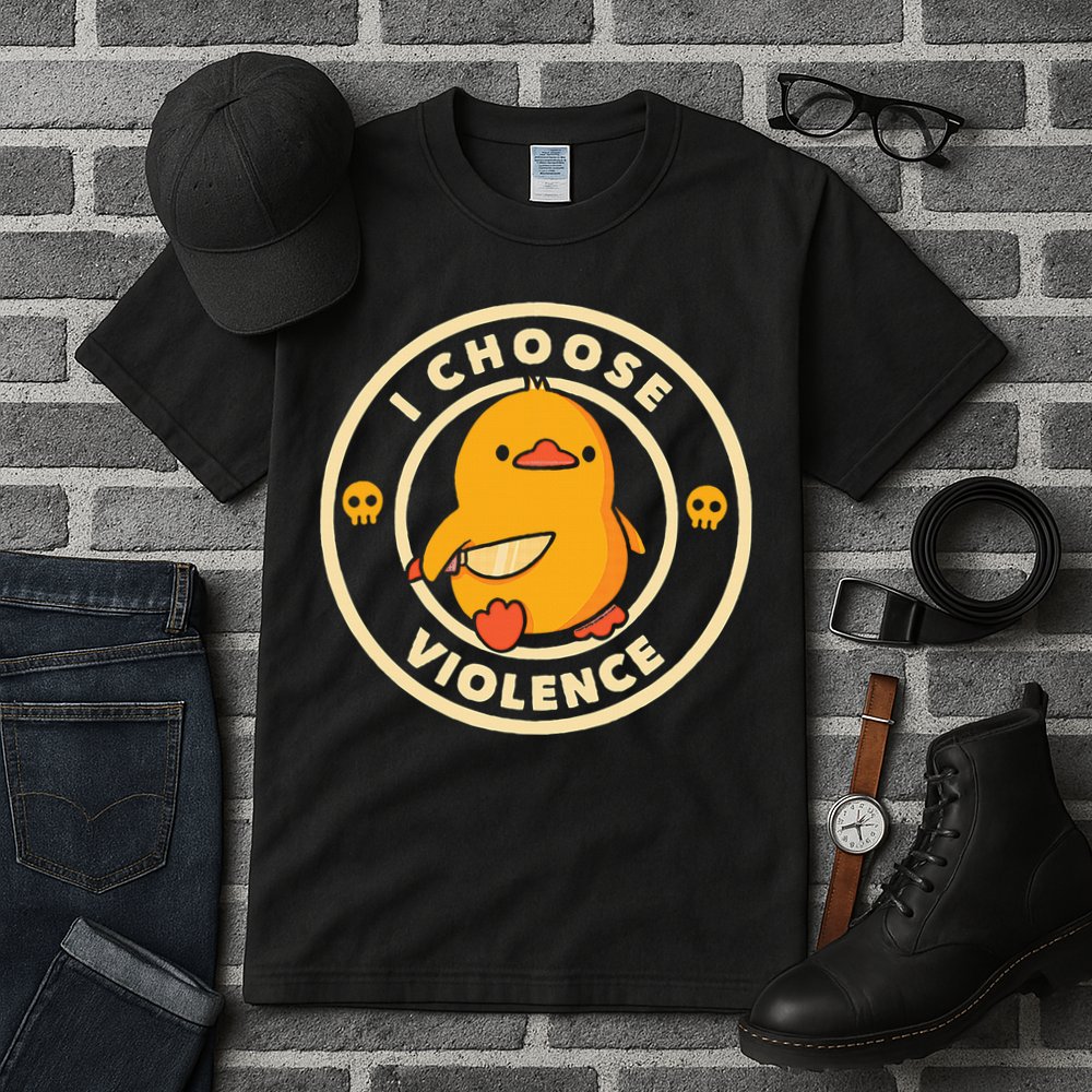 I Choose Violence Duck Tall T-Shirt