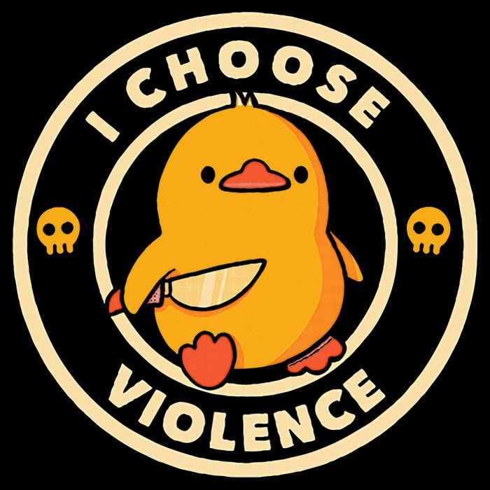 I Choose Violence Duck Impact Tech Backpack