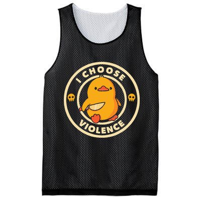 I Choose Violence Duck Mesh Reversible Basketball Jersey Tank