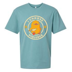 I Choose Violence Duck Sueded Cloud Jersey T-Shirt