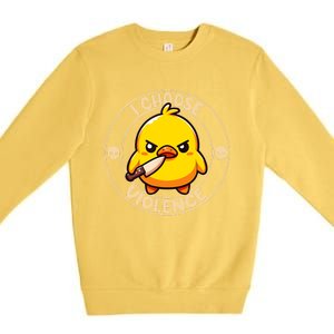 I Choose Violence Duck Premium Crewneck Sweatshirt