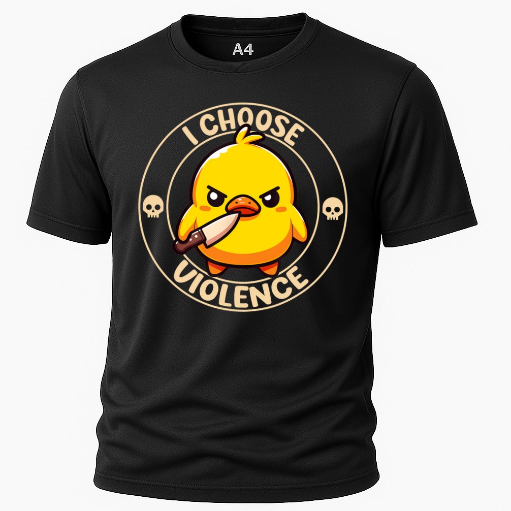 I Choose Violence Duck Cooling Performance Crew T-Shirt