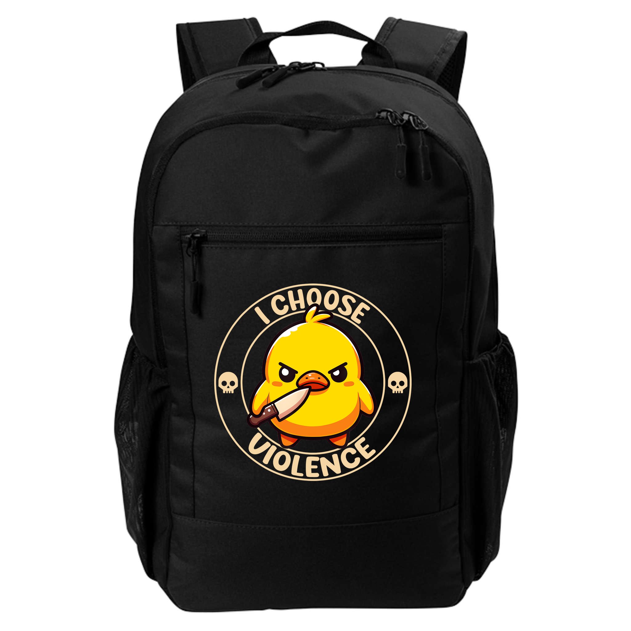 I Choose Violence Duck Backpack
