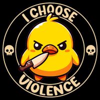 I Choose Violence Duck Bucket Hat