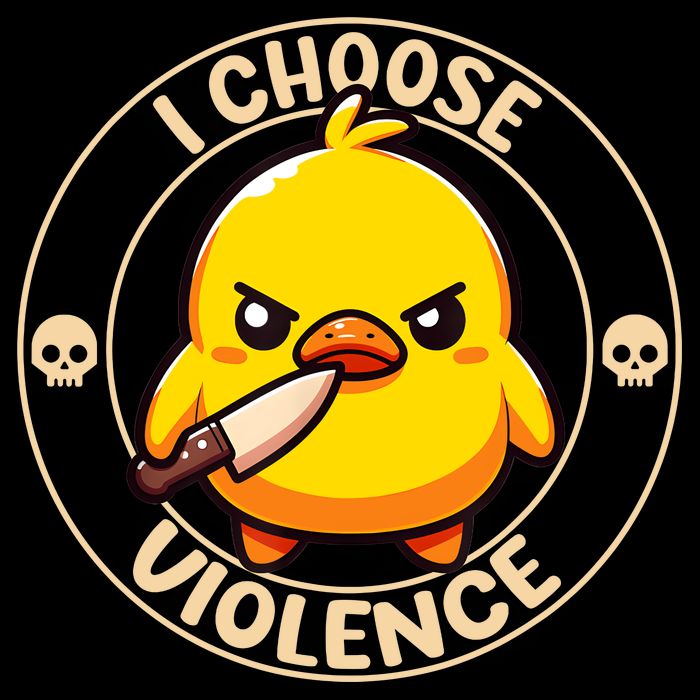 I Choose Violence Duck Bucket Hat