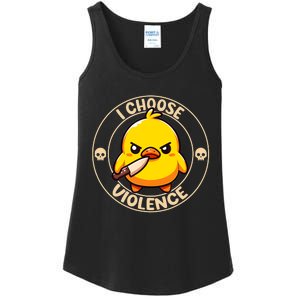 I Choose Violence Duck Ladies Essential Tank