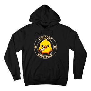 I Choose Violence Duck Tall Hoodie