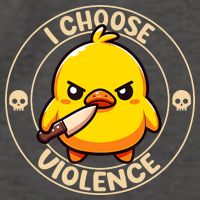 I Choose Violence Duck Vector Backpack