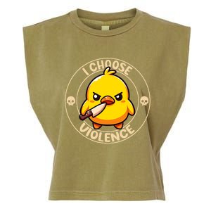 I Choose Violence Duck Garment-Dyed Women's Muscle Tee