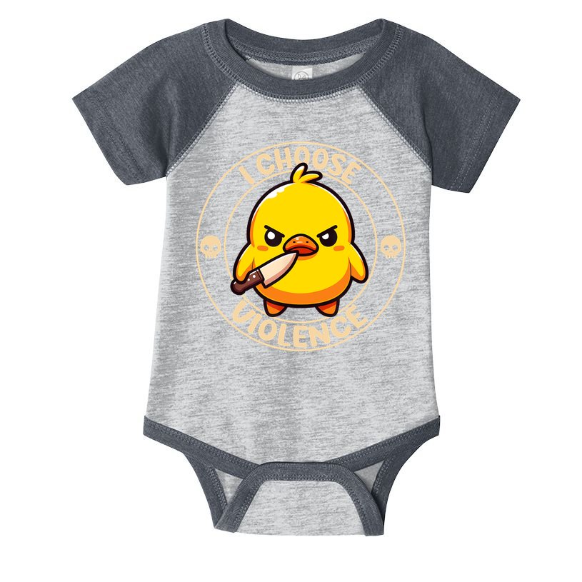 I Choose Violence Duck Infant Baby Jersey Bodysuit