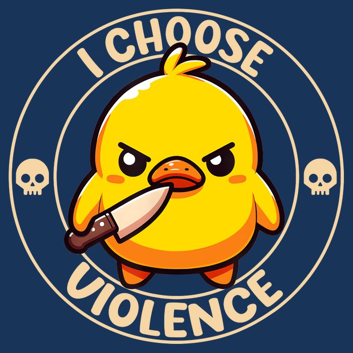 I Choose Violence Duck Infant Baby Jersey Bodysuit