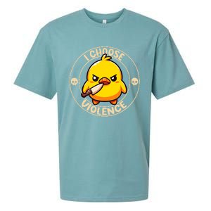 I Choose Violence Duck Sueded Cloud Jersey T-Shirt