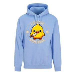 I Choose Violence Duck Unisex Surf Hoodie