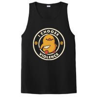 I Choose Violence Funny Duck PosiCharge Competitor Tank