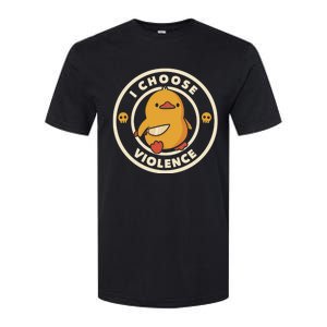 I Choose Violence Funny Duck Softstyle CVC T-Shirt