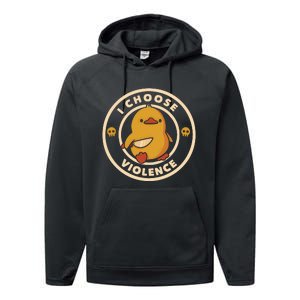 I Choose Violence Performance Fleece Hoodie