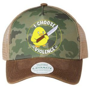 I Choose Violence. Duck Funny And Cool Legacy Tie Dye Trucker Hat