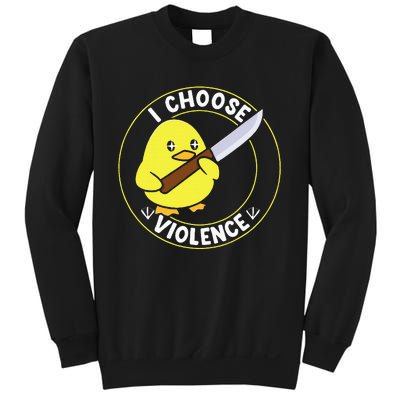 I Choose Violence. Duck Funny And Cool Sweatshirt