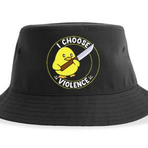 I Choose Violence. Duck Funny And Cool Sustainable Bucket Hat