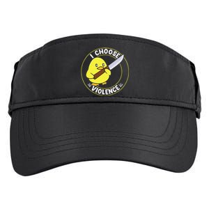 I Choose Violence. Duck Funny And Cool Adult Drive Performance Visor